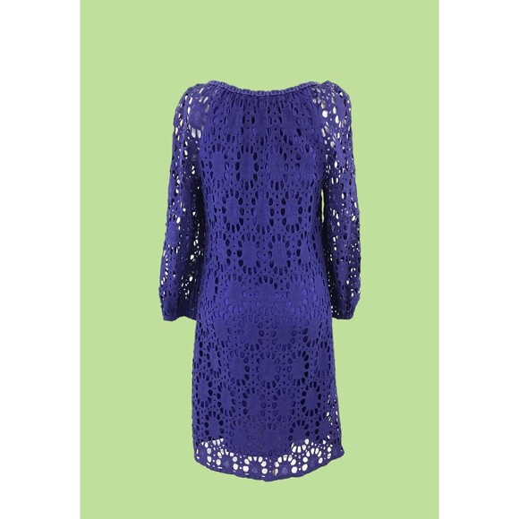 Trina turk wakeboard lace Crochet Blue SIZE 8‎ NEW coastal vacation beachy - Picture 3 of 9